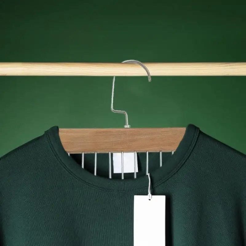 Wooden Suspender Hanger, Multifunctional 8 Hook Hanger, Non Slip Wardrobe Clothing Storage Holder, Dormitory Closet Organizer, Multipurpose Scarf Hat Hanger, 360 Non Slippery Hanger Wooden Suspender Hanger, Multifunctional 8 Hook Hanger, Non Slip Wardrobe Clothing Storage Holder, Dormitory Closet Organizer, Multipurpose Scarf Hat Hanger, 360 Non Slippery Hanger